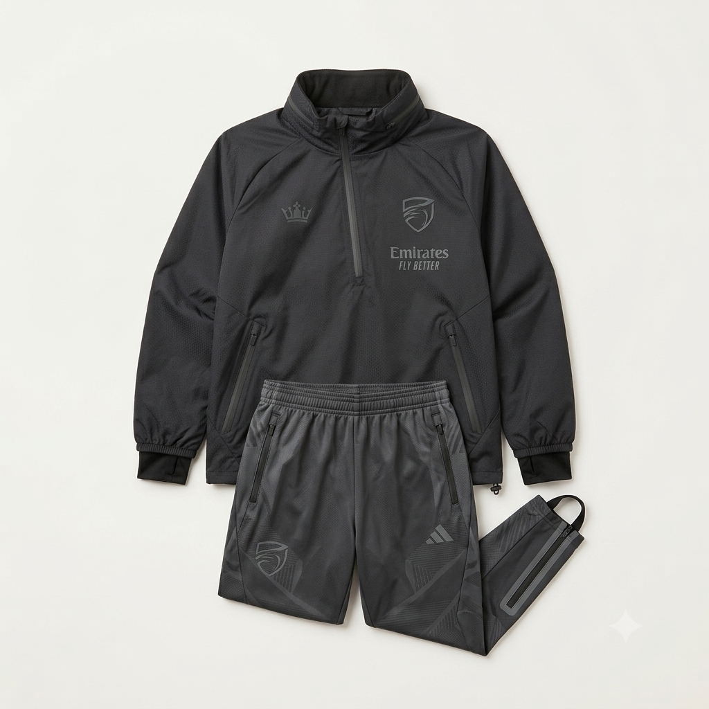 Pro Football Training Zip-Up Jacket & Pants Tracksuit Set