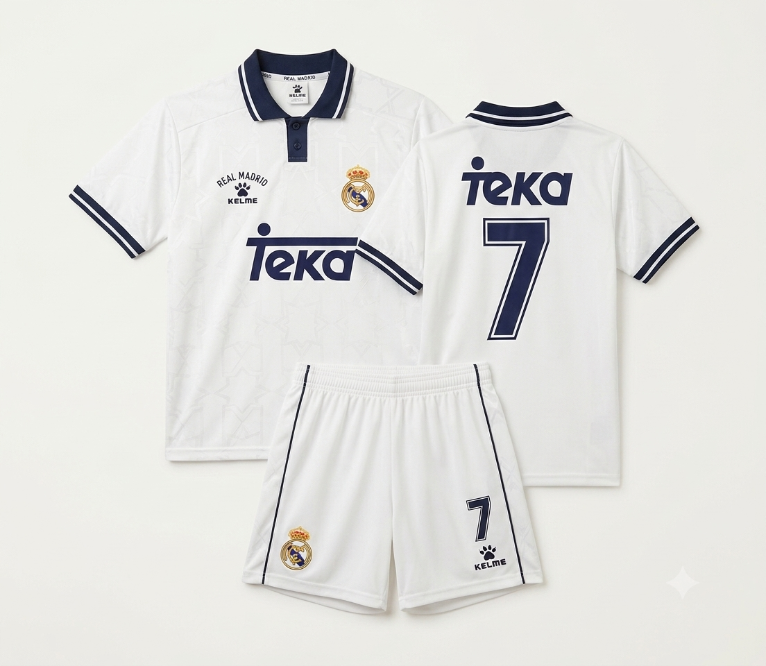 Vintage Real Madrid 1998 Teka Classic Retro Jersey