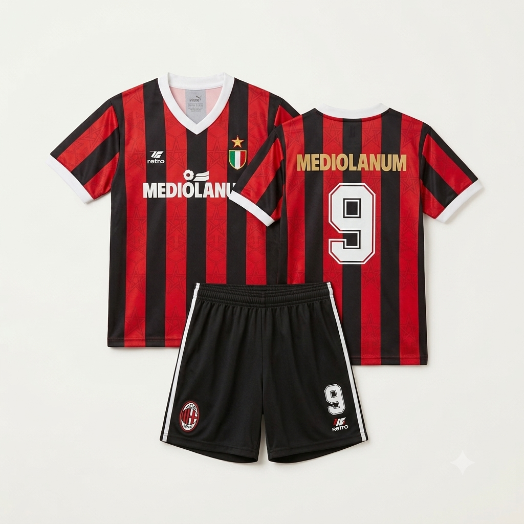 Retro AC Milan 1988 Legendary Mediolanum Jersey
