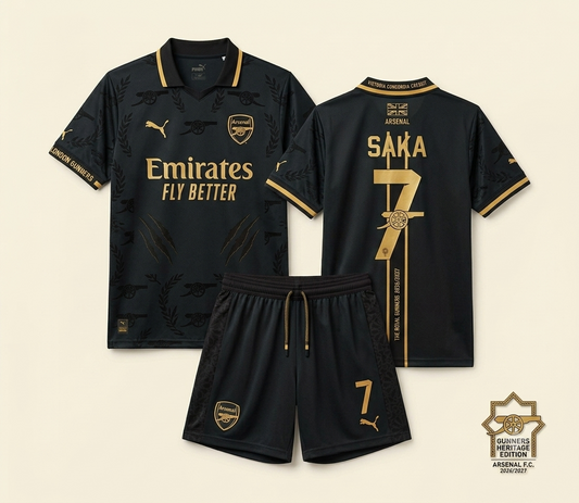 Arsenal London 2026/2027 Away Kit – Black & Gold Edition